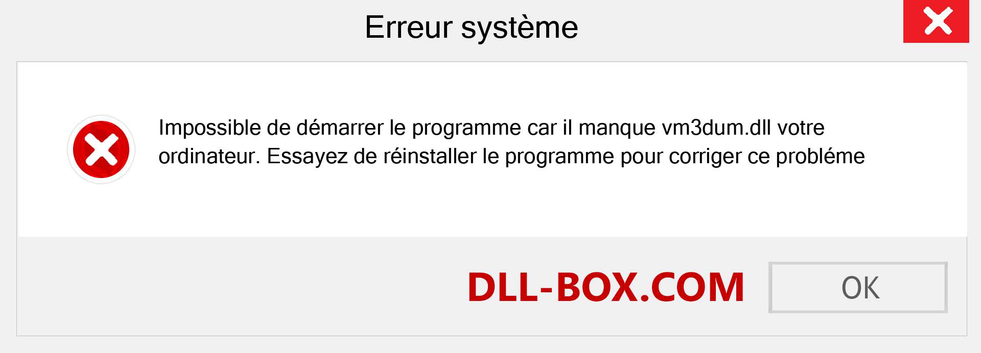 Le fichier vm3dum.dll est manquant ?. Télécharger pour Windows 7, 8, 10 - Correction de l'erreur manquante vm3dum dll sur Windows, photos, images